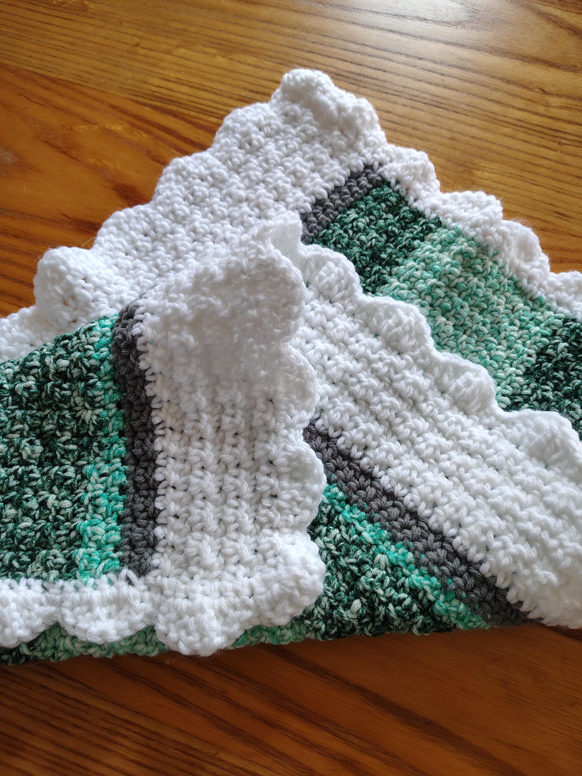 Handmade Crochet Altar Cloth | Witchcraft Decor | Pagan Wiccan Altar Accessory | 14x22 Inches - Thumbnail 5