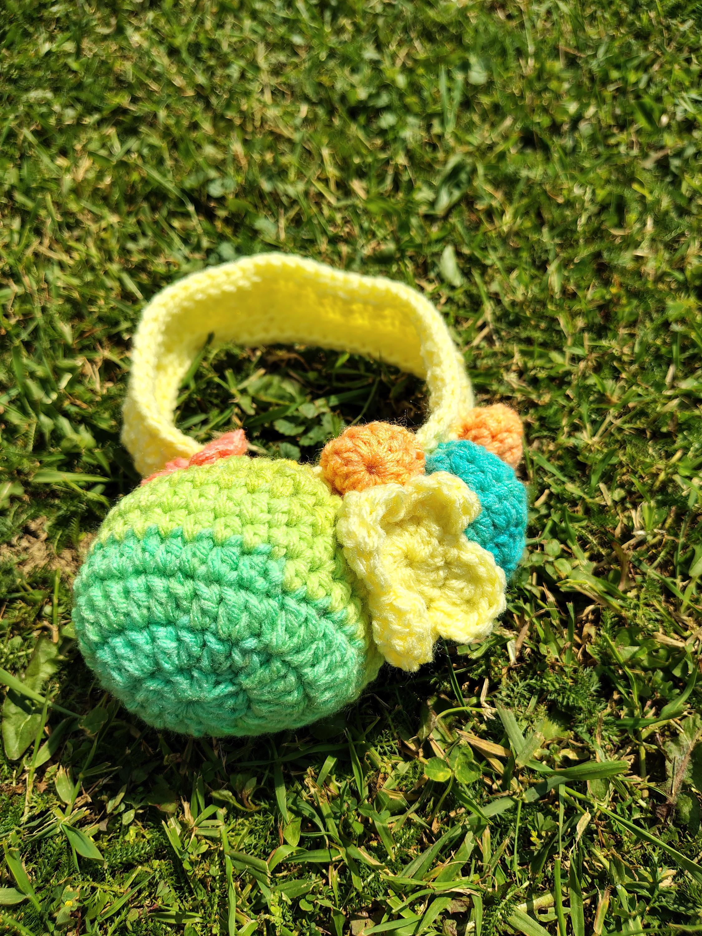 Crochet Dog Headband, Flower Pet Fashion, Mini Dog Hood, Pet Accessory, One of a Kind, Dog Owner Gift Idea, Easter Dog Hat - Thumbnail 4