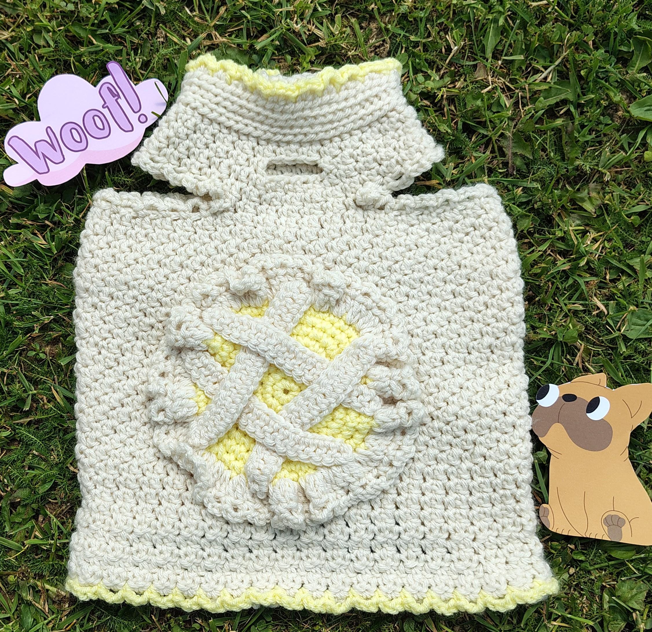 Dog Sweater, Lemon Pie Dog Costume, Pet Clothing, Dessert Dog Clothes, Boutique Dog Sweater, Sweet Pet Clothing