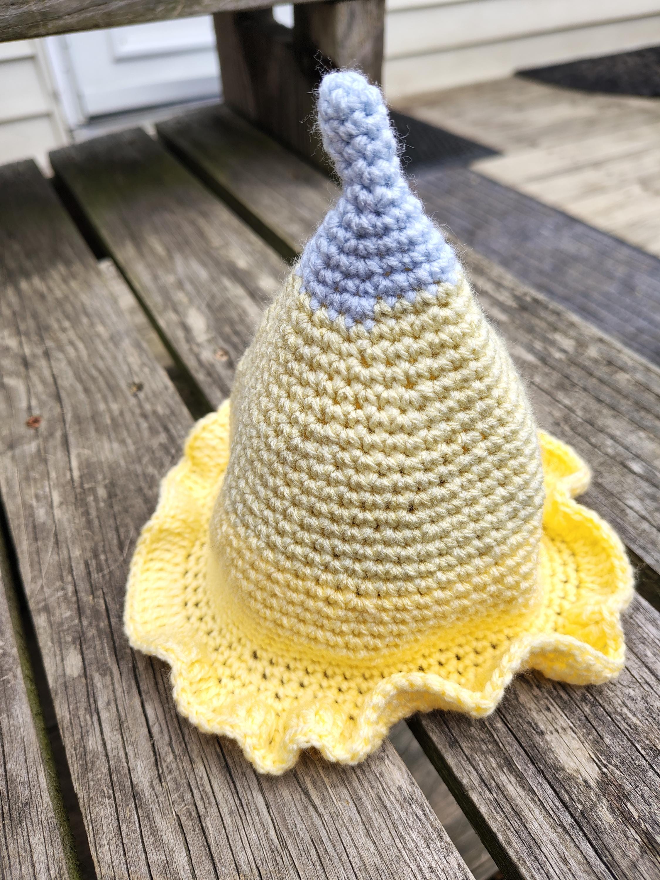 Baby Witch Hat: Soft Gender Neutral Crochet Clothing - Thumbnail 3