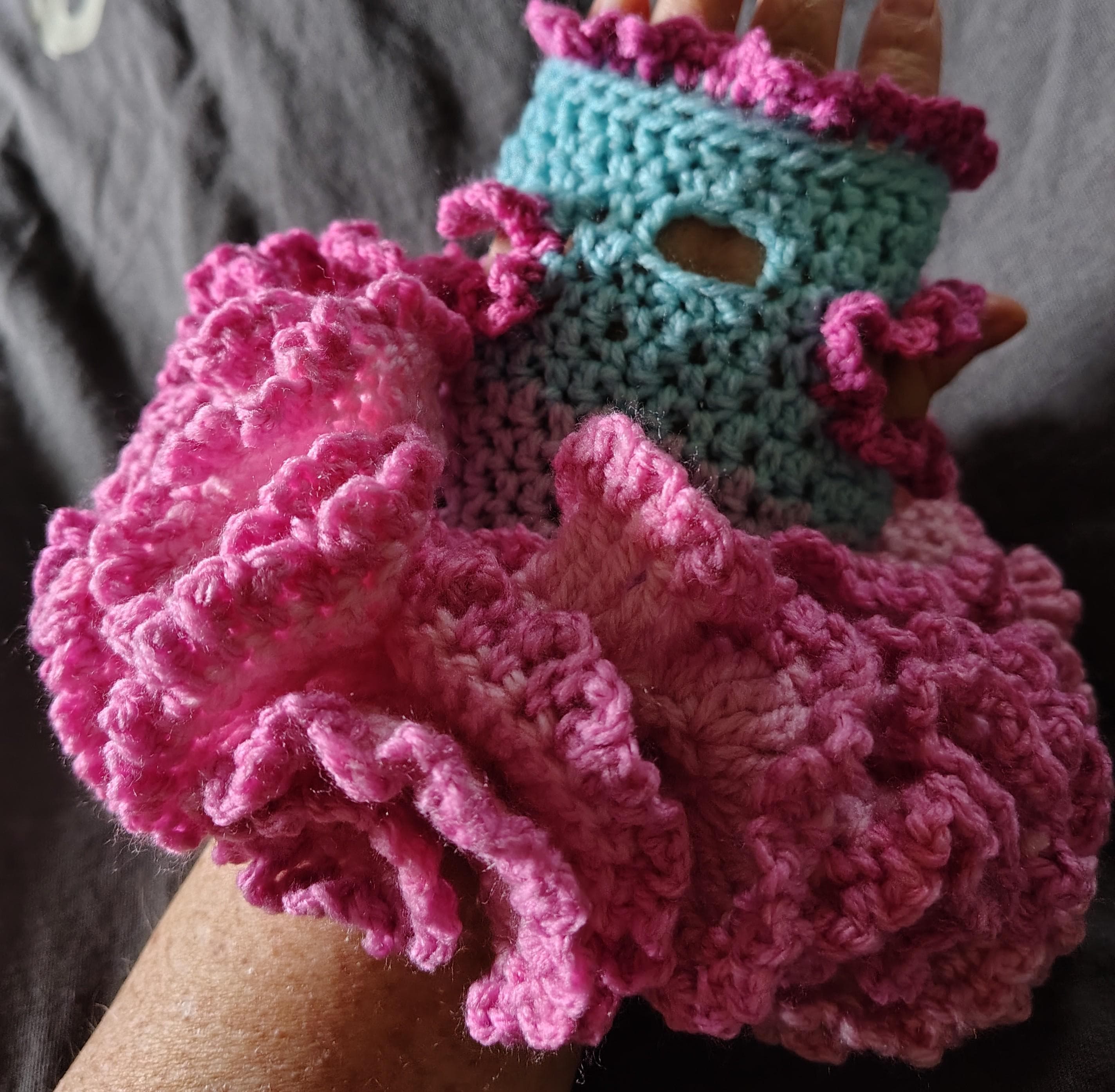 XXS Pet Dress, Toy Dog Fashion, Princess Dog Dress, Handmade Full Ruffled Skirt Dog Dress, Tiny Pet Clothes, Cat Sweater Dress - Thumbnail 4