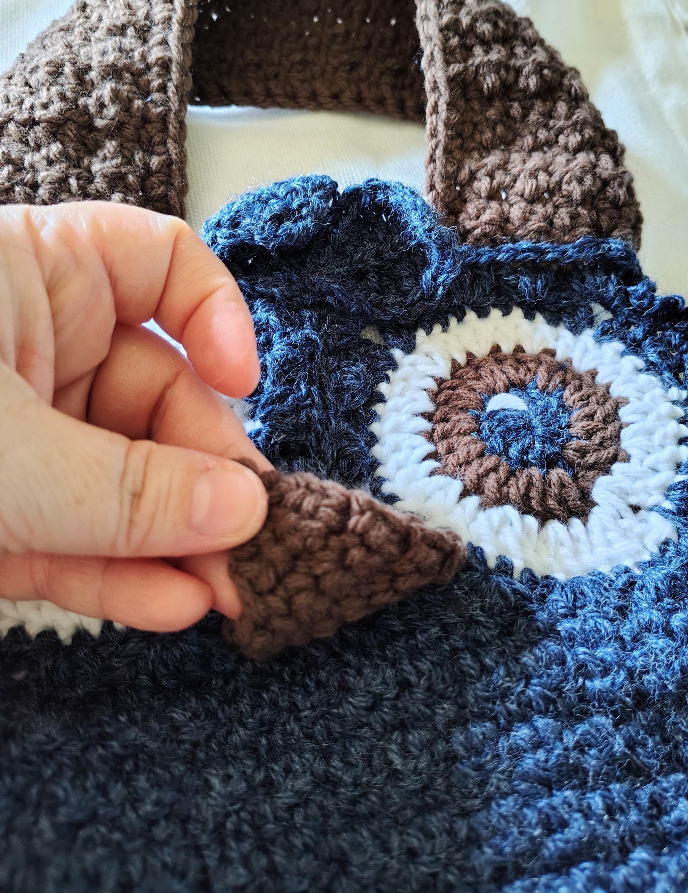 Small Owl Dog Sweater Shirt, Pet Clothing, Dog Clothes, Slip on Dog Vest, Pet Gift Idea, Blue and Brown Dog Shirt, Amigirumi Pet Fashion - Thumbnail 6