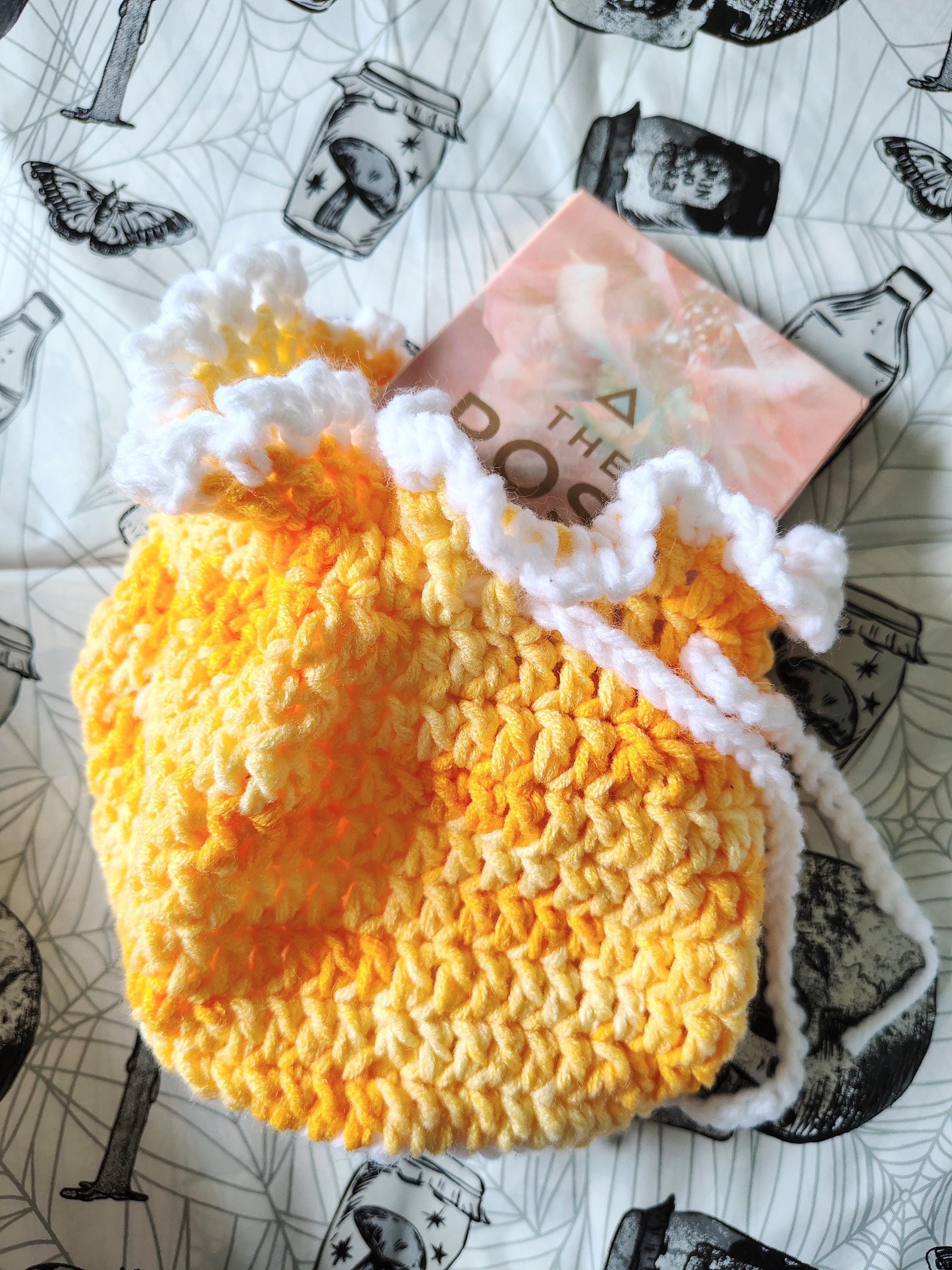 Crochet Pouch, Hand Crocheted Bag - Thumbnail 5