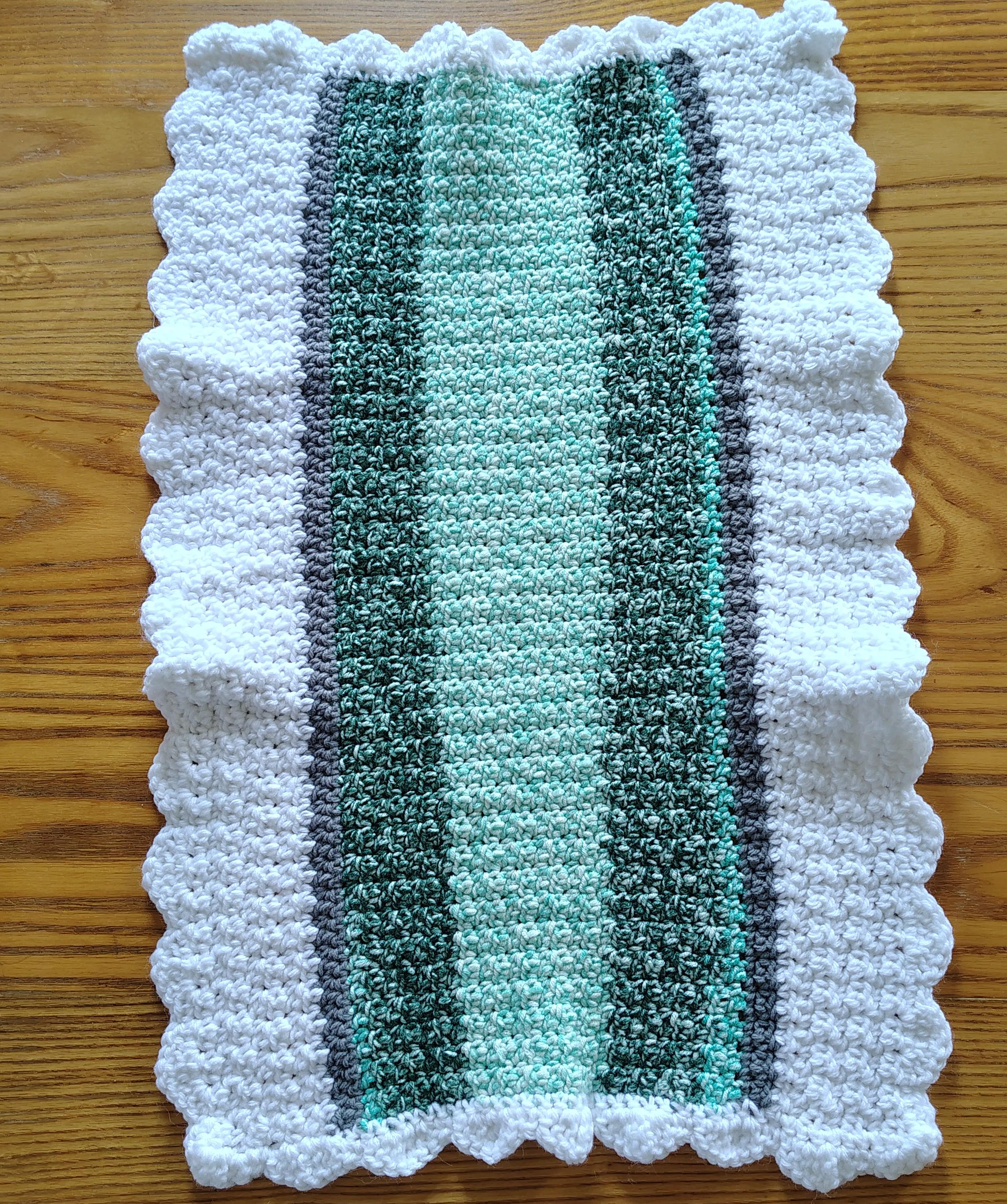 Handmade Crochet Altar Cloth | Witchcraft Decor | Pagan Wiccan Altar Accessory | 14x22 Inches - Thumbnail 6