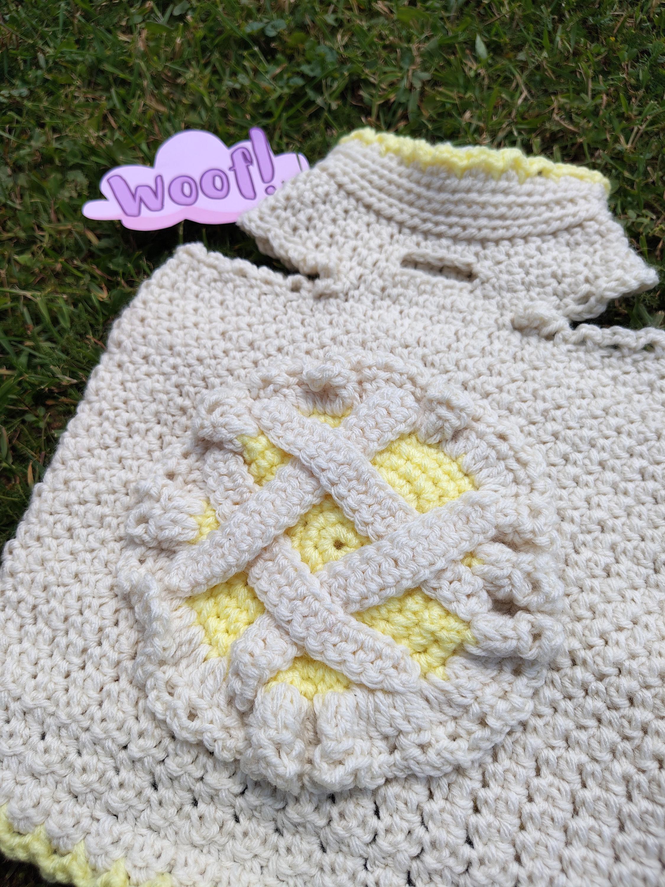 Dog Sweater, Lemon Pie Dog Costume, Pet Clothing, Dessert Dog Clothes, Boutique Dog Sweater, Sweet Pet Clothing - Thumbnail 3