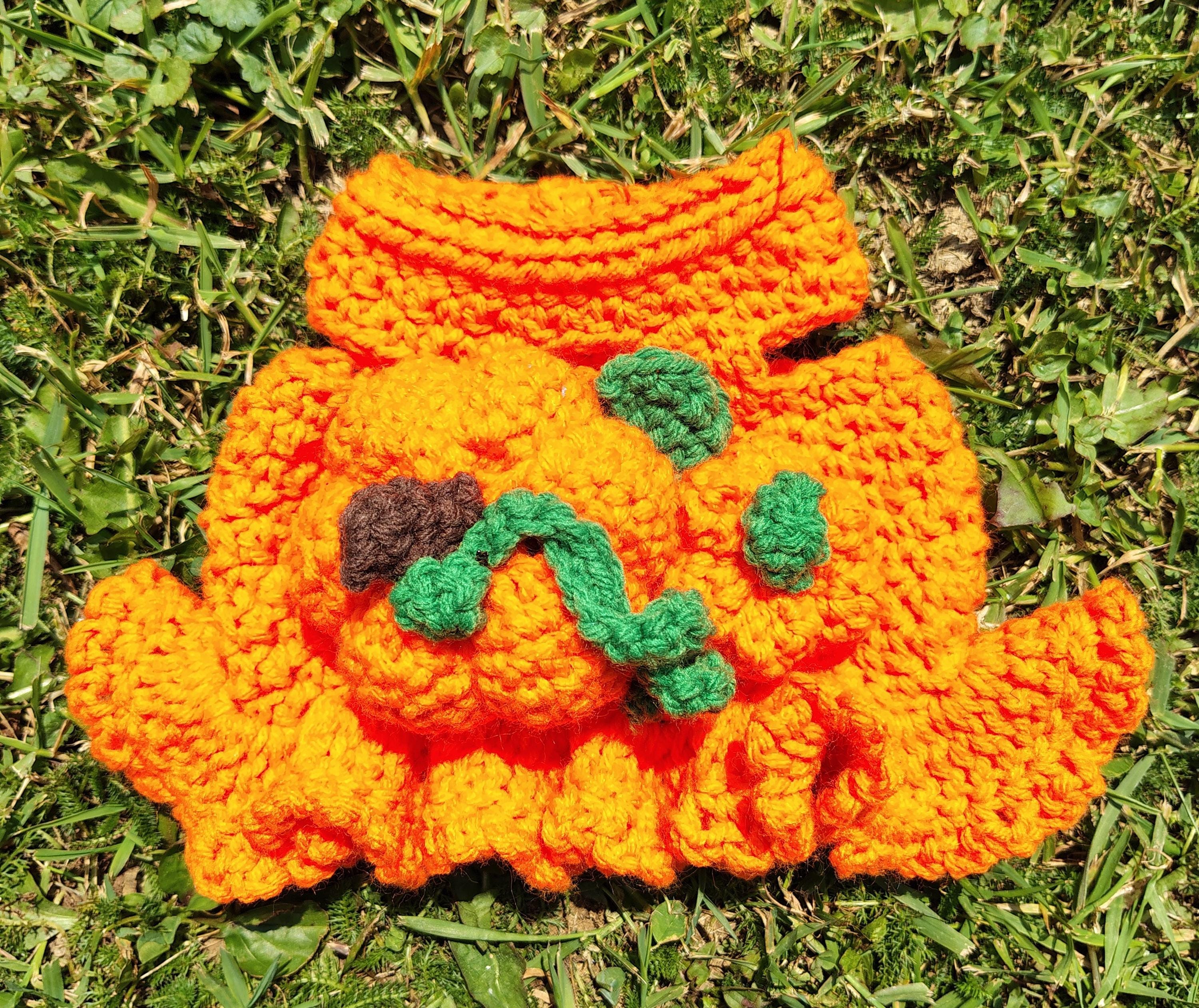 XXS Dog Pumpkin Sweater Dress, Dog Owner Gift Idea, Pumpkin Halloween Dog Costume, Tiny Pet Clothes, Boutique Dog Sweater - Thumbnail 3