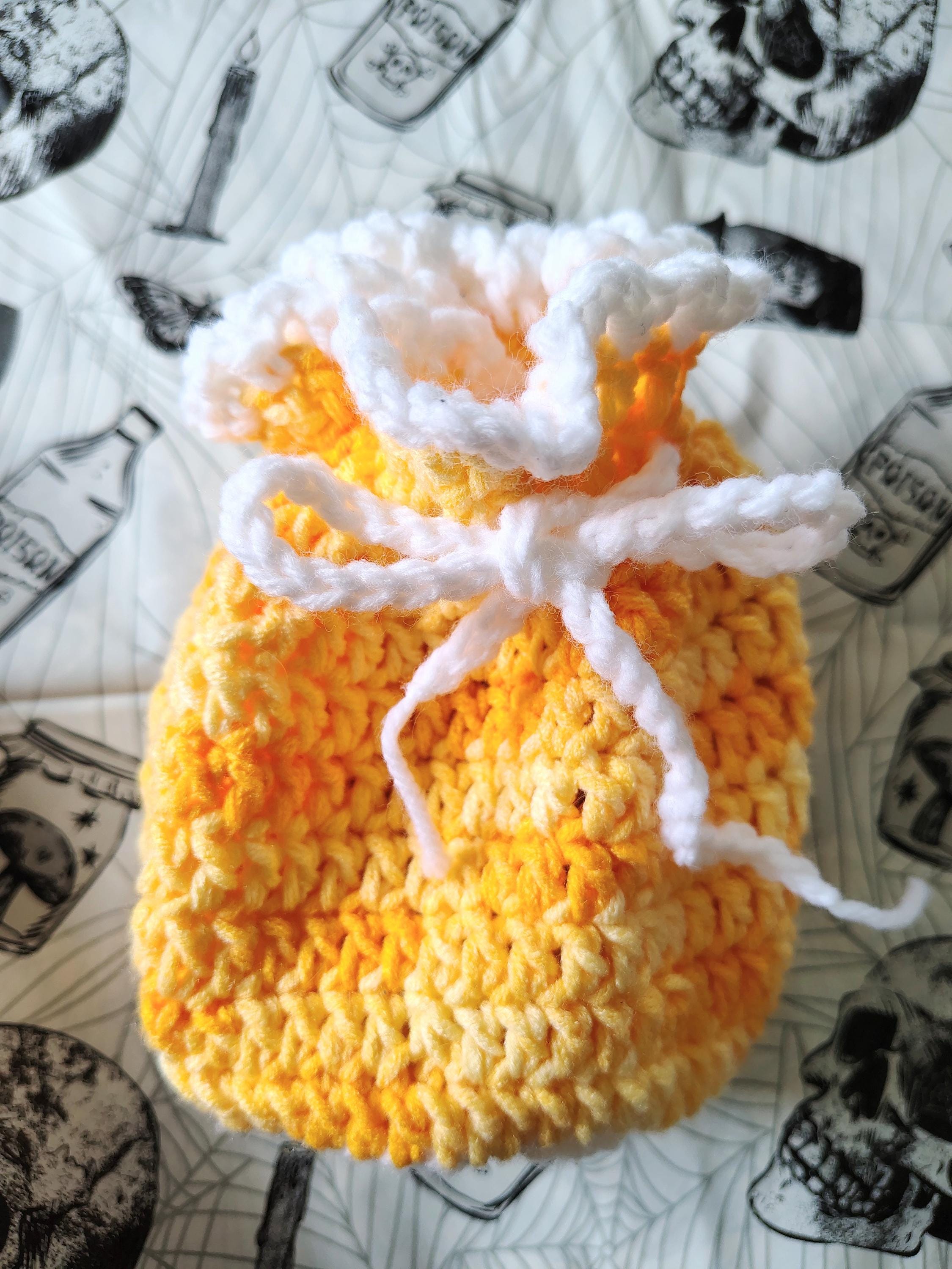 Crochet Pouch, Hand Crocheted Bag