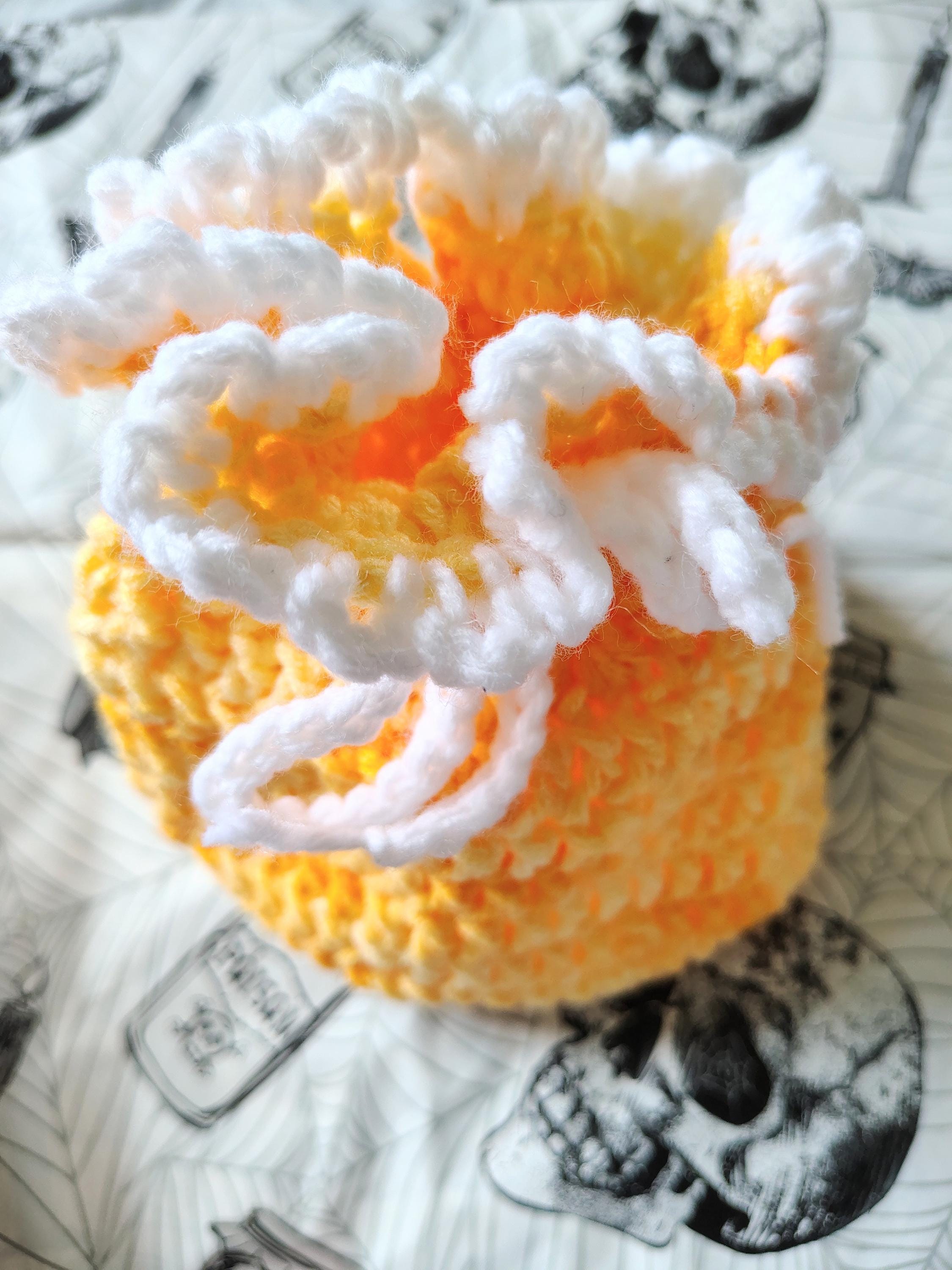 Crochet Pouch, Hand Crocheted Bag - Thumbnail 3