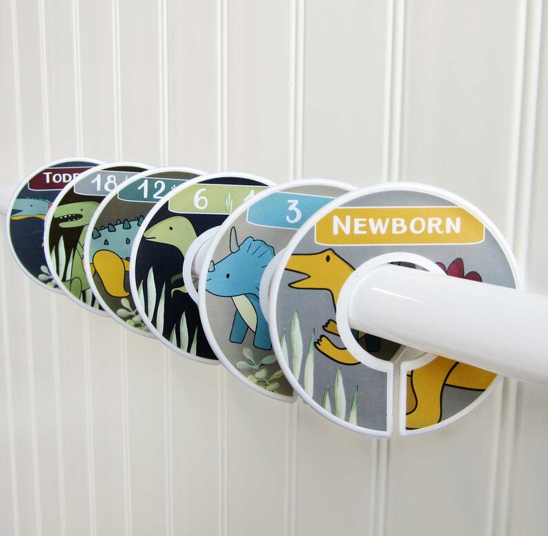 Baby Boy Closet Dividers Dinosaur Nursery Clothes Dividers Set Etsy