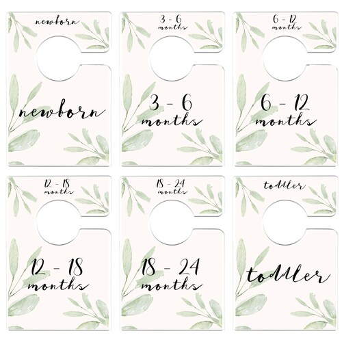 Printable Nursery Closet Dividers Woodland Baby Clothes - Etsy