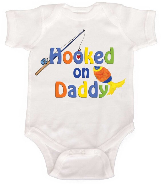 Funny Baby Boy Bodysuit Fishing Romper Newborn Romper to Kid