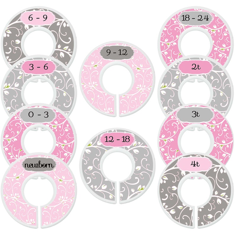 Baby Closet Dividers Closet Organizers Girl Closet Dividers Etsy