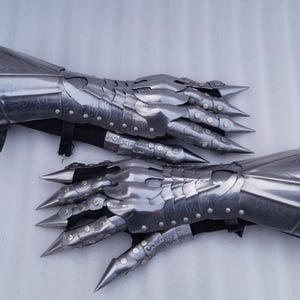 Middeleeuwse etshandschoenen Stalen pantser Handschoenen Halloweencadeaus