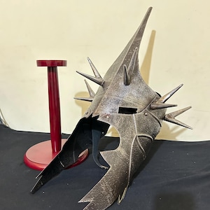 Medieval Nazgul Witch King Helmet Ring Wraith Black Movie Costume