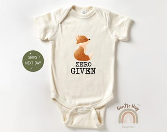 Fox Baby Bodysuit, Zero Fox Given Bodysuit , Hipster Baby Bodysuit , Cute Baby Animal Bodysuit, Funny Fox Baby Bodysuit, Baby Shower Gift