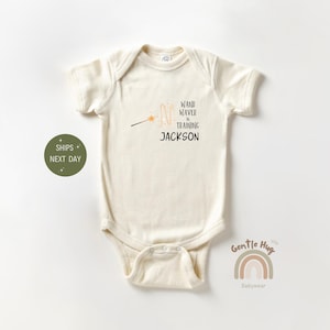 Personalized Magic Wand Waver Baby Onesie®, Custom Wizard Bodysuit, Fantasy Baby Gift, Magical Baby Shower Idea, Enchanted Outfit