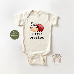 Little Love Bug Baby Bodysuit, Cute Valentines Day Baby Onesie®, Ladybug Baby Onesie®, Baby Shower Gift, First Valentine Day Onesie®