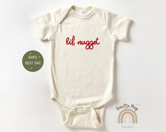 Lil Nugget Baby Apparel, Adorable Baby Bodysuit, Funny Toddler Shirt, Baby Shower Gift, Pregnancy Announcement Apparel, Newborn Baby Apparel