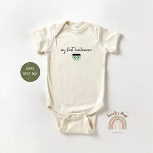 My First Halloween Baby Onesie®, Cute Frankenstein Baby Bodysuit, Spooky Newborn Outfit, Fall Baby Costume, October Baby Gift