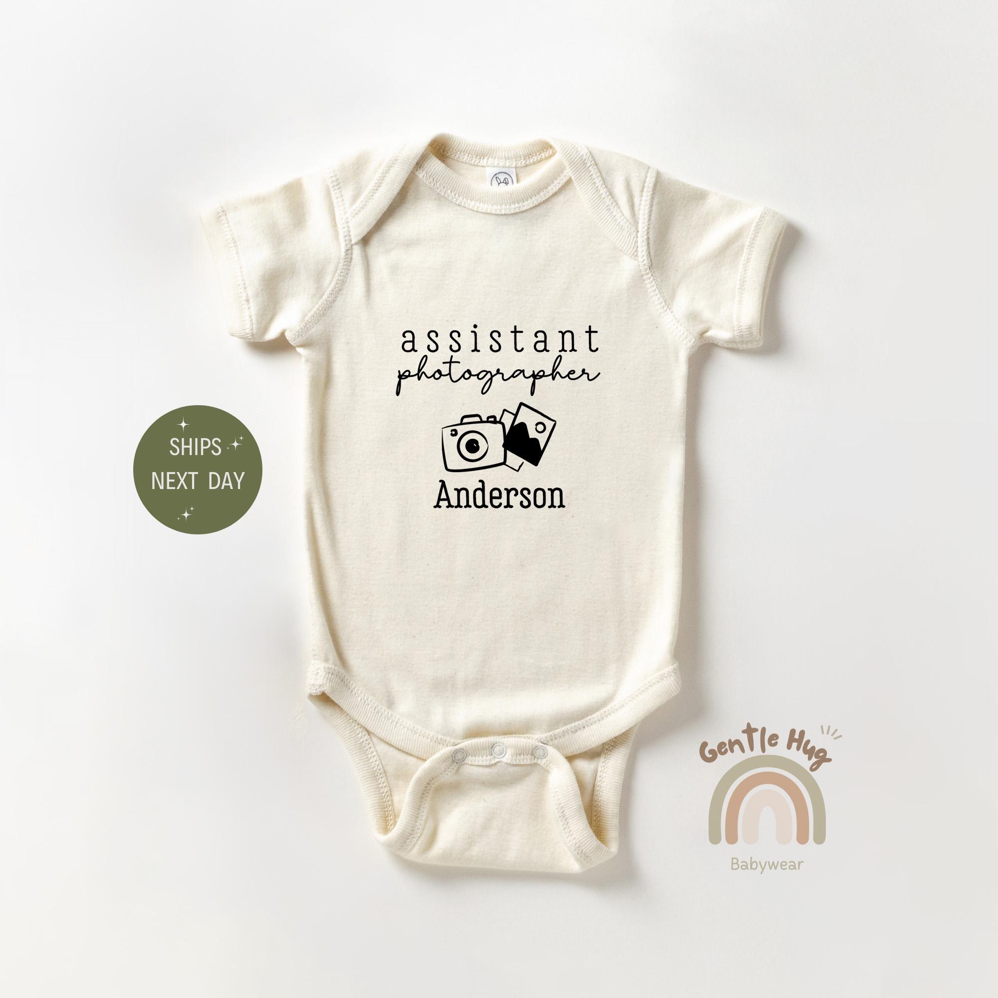 thumbnail image 2 of Future Photographer Baby Bodysuit - Camera Design Infant Onesie For Photography Lovers 2 of 12