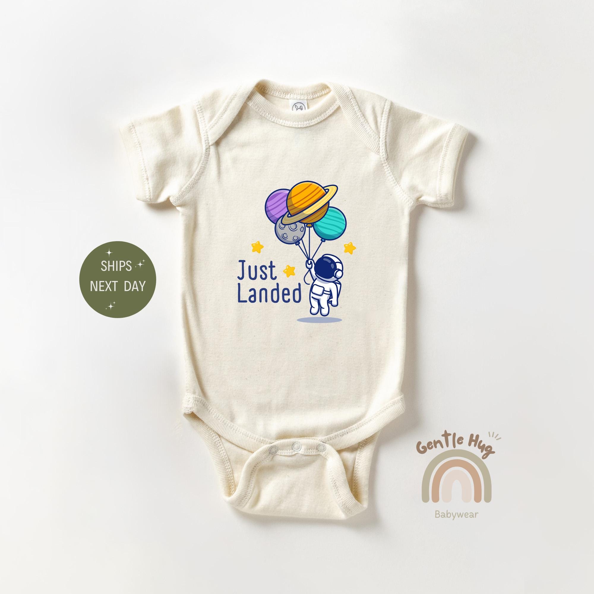Just Landed Baby Onesie®, Astronaut Baby Bodysuit, Baby Shower Onesie®, Funny Baby Onesie®, Cute Baby Clothes, Newborn Baby Bodysuit