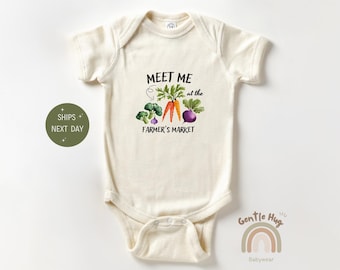 Farmer's Market Baby Apparel, Vegetable Baby Bodysuit, Farm Baby Apparel, Baby Shower Gift, Coming Home Baby Apparel, Farm Helper Apparel