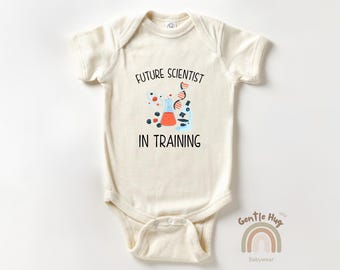 Future Scientist Baby Bodysuit, STEM Science Bodysuit, Smart Nerdy Newborn Outfit, Educational Baby Shower Gift