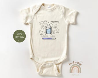 Funny Math Skills Loading Baby Bodysuit, Retro Baby Bodysuit, Periodic Table Bodysuit, Math Baby Bodysuit, Nerdy Baby Gift