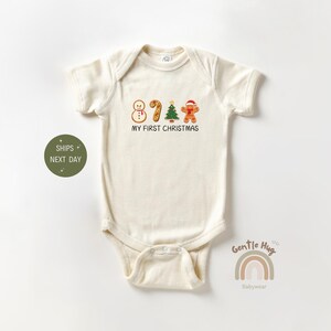 My First Christmas Baby Onesie®, Baby&#39;s First Christmas Bodysuit, Baby&#39;s First Christmas Onesie®, Christmas Baby Gift, Holiday Baby Onesie®