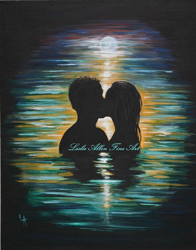 Couple Painting Print Couples Romantic Painting Love Couple Etsy