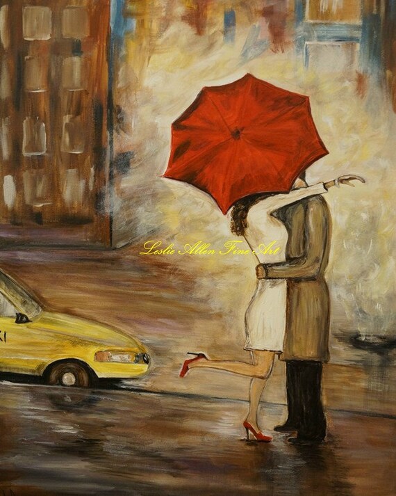 Couple Art Print Wall Art In Love Couple Kissing Cityscape Etsy