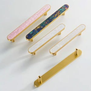 Iridescent Mother of Pearl & Abalone Cabinet Hardware – Luxury Pulls for Elegant Room Decor