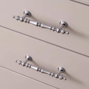 Polished Chrome Cabinet Hardware – Sleek Drawer Knobs & Pulls – For Kitchens, Dressers, or Wardrobes