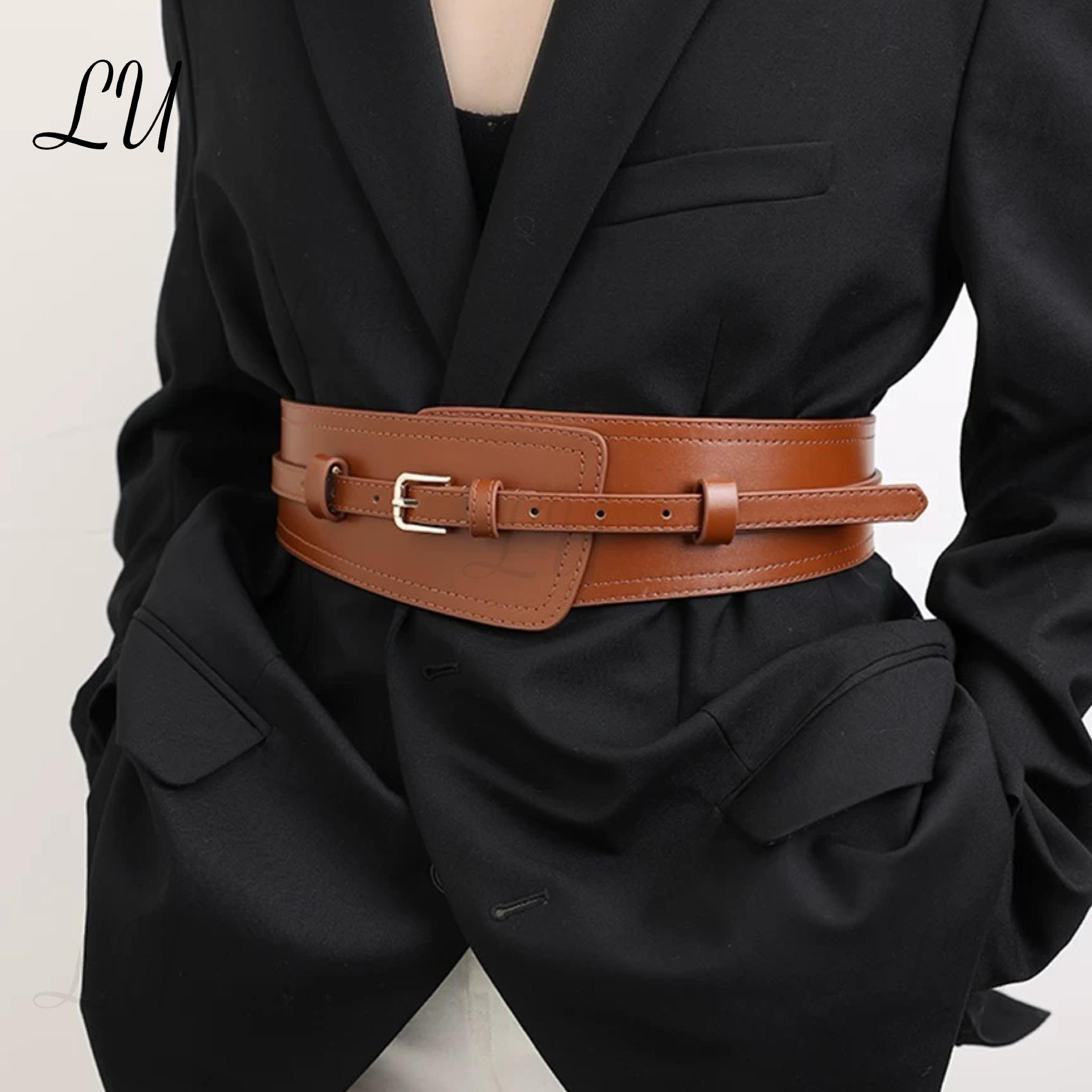 Fashion Very Wide Belt JASGOOD Women Wide Elastic Belt Plus Size