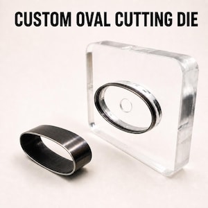 Troquel Ovalado Personalizado, Cuchilla de Acero para Cuero, Tela, Fieltro, Espuma y EVA