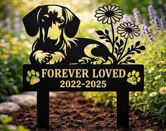Placa Conmemorativa Perro Personalizada, Lápida Mascota, Decoración Jardín, Regalo Pérdida Mascota