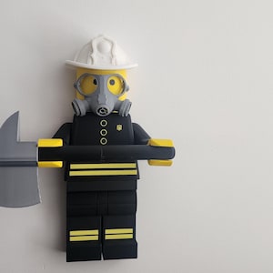 Toilet Paper Holder / Lego style firefighter