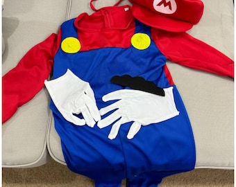 Super Mario & Luigi Kids And Adults Costume Set - Halloween Cosplay
