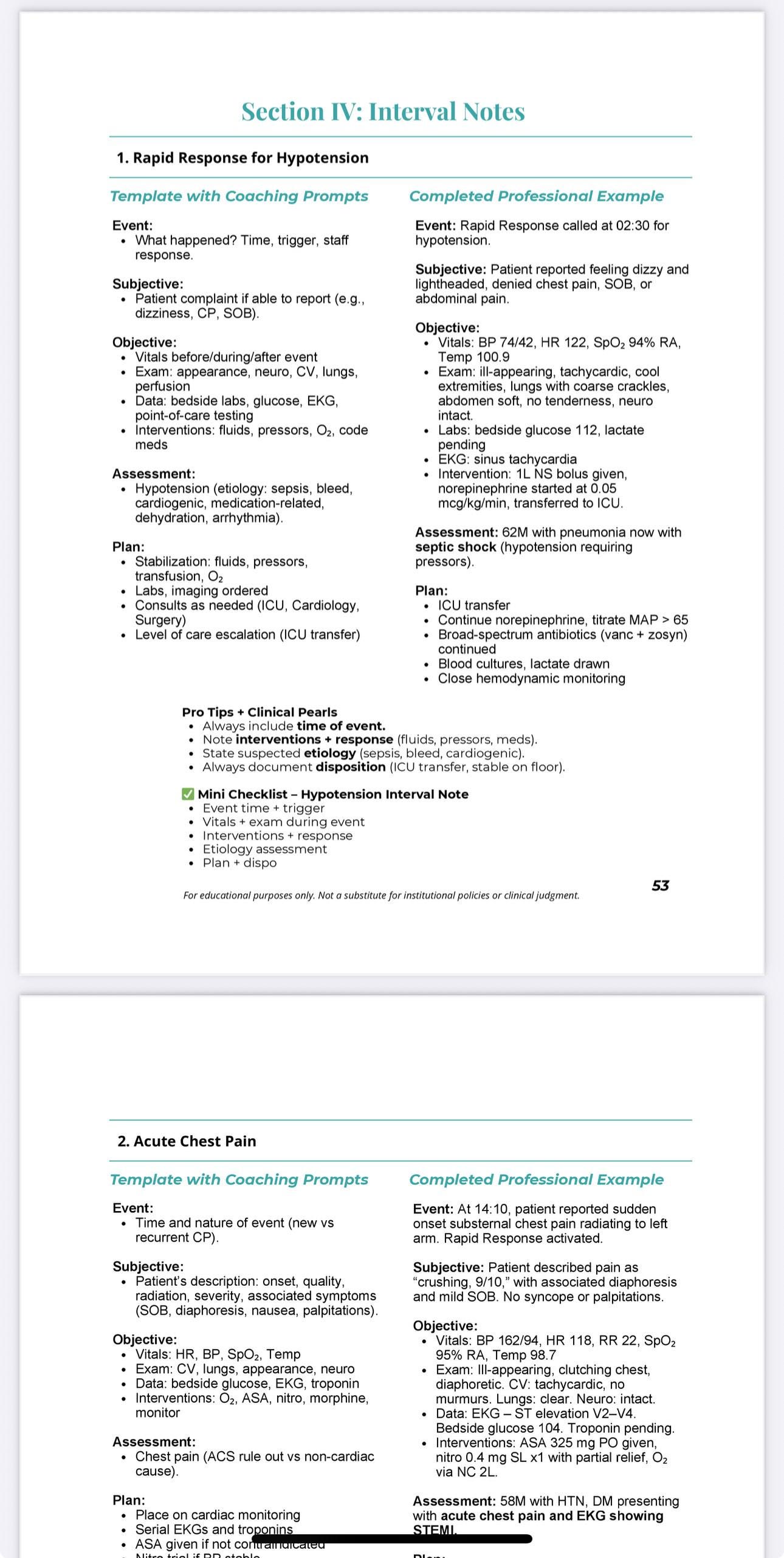 AGACNP Charting Guide: NP Documentation Templates (digital PDF) - Etsy