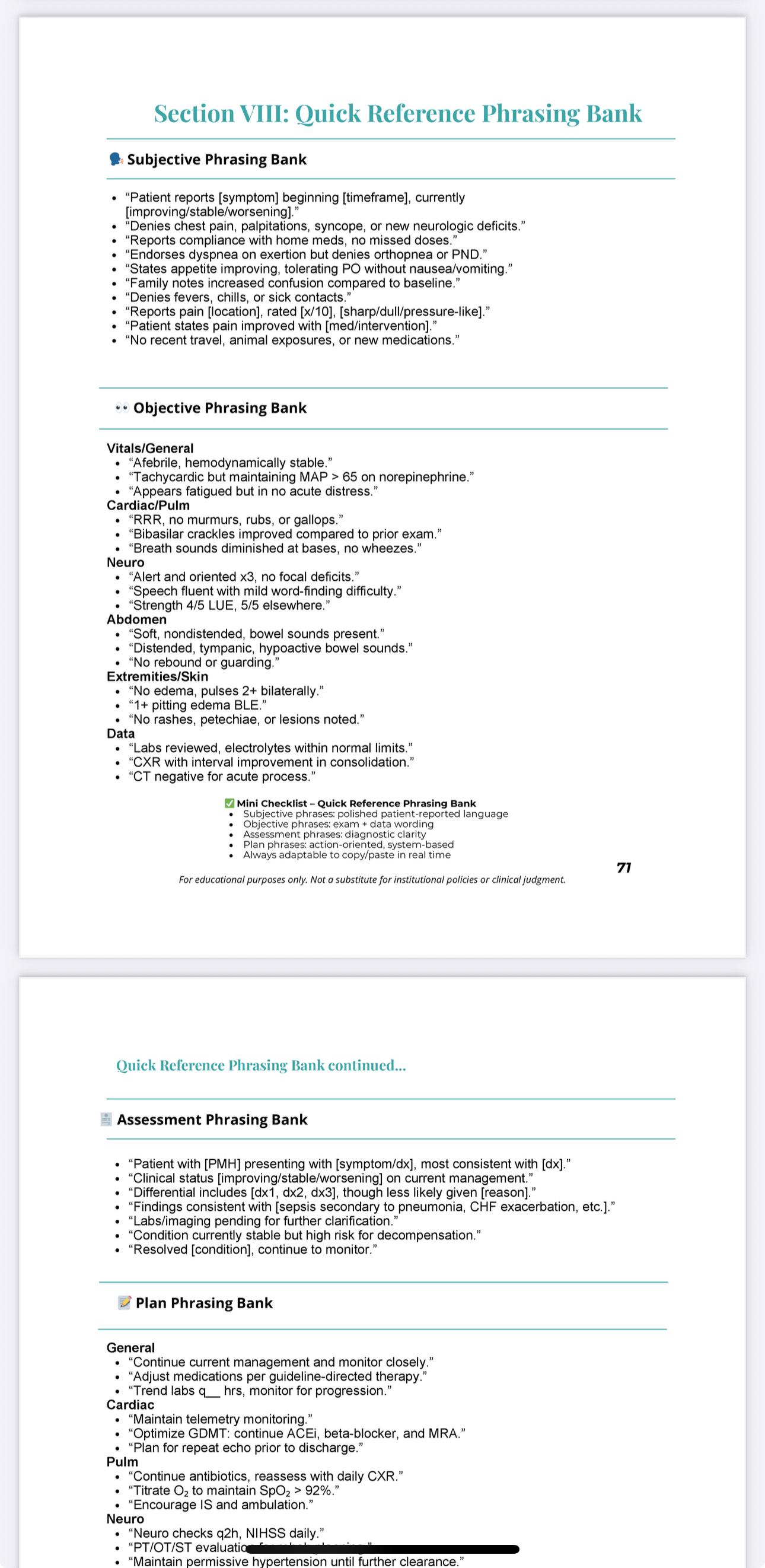 AGACNP Charting Guide: NP Documentation Templates (digital PDF) - Etsy