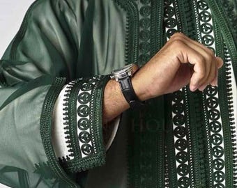 Luxury Traditional Caftan with Hand Embroidery – Wedding & Eid Outfit