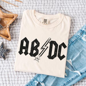 Comfort Colors® Abcd Teacher Shirt, Kindergarten Teacher Shirt, Back To School Shirt, Elementary School Shirt, Gift For New Teacher