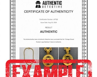 Certificate of Authenticity for item in StyleSourcery&#39;s Shop