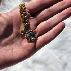 Valentino Garavani V Logo Bracelet Gold Tone Chain Medallion Charm Bracelet image 7