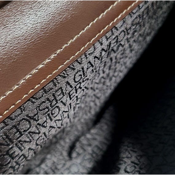 Versace [Authentic] Brown Leather Document Holder… - image 8