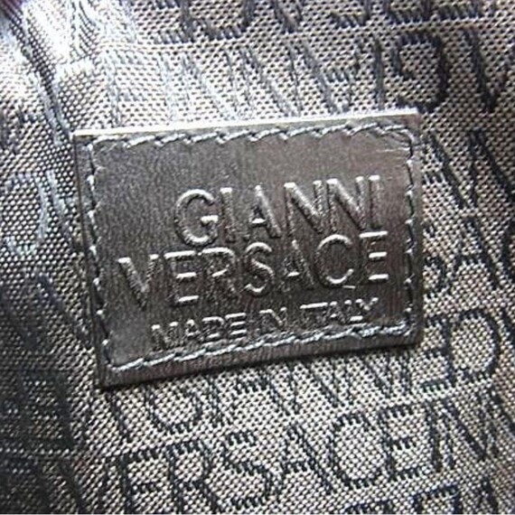 Versace [Authentic] Brown Leather Document Holder… - image 7