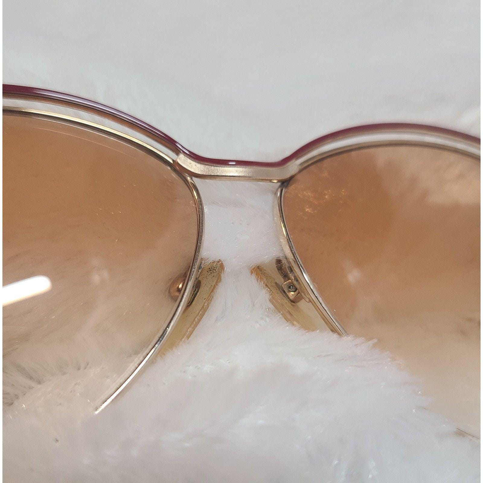 Yves Saint Laurent Oversized Gold & Red Gradient 1980s  display picture 3