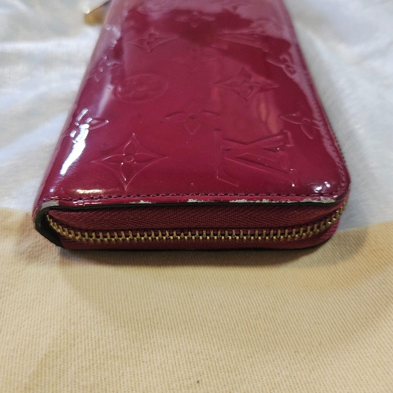 Louis Vuitton Indian Rose Monogram Vernis Patent Leather Zippy Wallet w/ Box GUC Vintage Y2K Luxury image 6