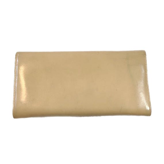 Salvatore Ferragamo Khaki Leather & Gold Gancini Long Bi-fold 