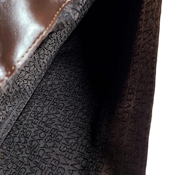 Versace [Authentic] Brown Leather Document Holder… - image 9